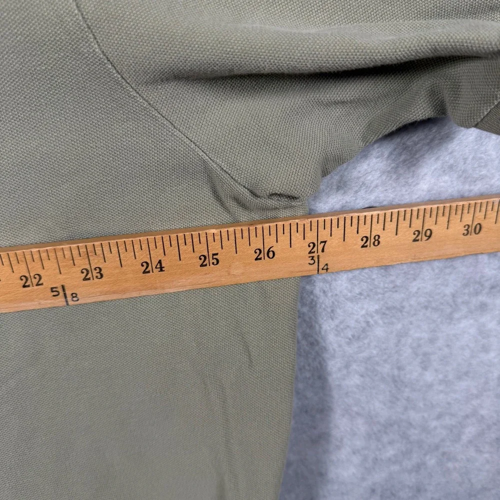 Polo Ralph Lauren Mens 2XB Big Polo Shirt Olive Green Short Sleeve Cotton Pique - Picture 6 of 10